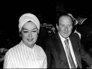 Rosalind Russell and Frederick Brisson (Photo by PL Gould/Images/Getty Images)